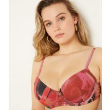 Góra od bikini w formie balkonetki - 70D - Framboise - Etam