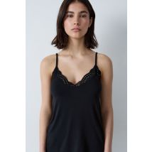 Top z modalu z koronkowymi detalami - M - Noir - Etam