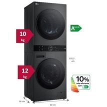 Lg lavadorasecadora wt1210bbf torre 12/10kg ix a , Etendencias