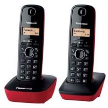 Teléfono inalámbrico panasonic kx-tg1612/ pack duo/ negro y rojo , Etendencias