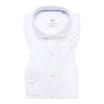 SLIM FIT Jersey Shirt in weiß unifarben
