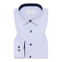 MODERN FIT Hemd in hellblau strukturiert