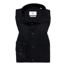 MODERN FIT Jersey Shirt in schwarz unifarben