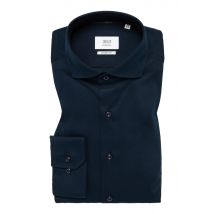 MODERN FIT Jersey Shirt in dunkelblau unifarben