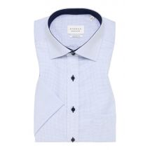 COMFORT FIT Hemd in hellblau strukturiert