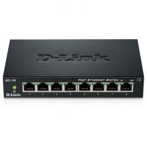 D-link - 8-port Fast Ethernet Unmanaged Desktop Switch