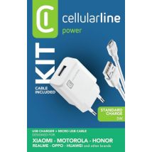 Cellularline - Usb Charger Compact Kit-bianco