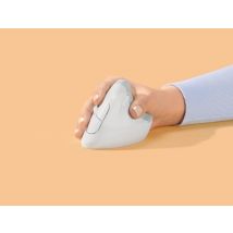 Logitech - Lift Vertical Ergonomic Mouse-off White/pale Grey