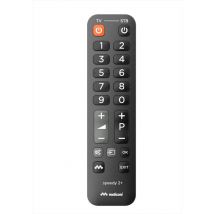 Meliconi - Telecomando Universale 2 In 1 Speedy 2+ Italia-tlc Nero Con Tastiera Bicolore
