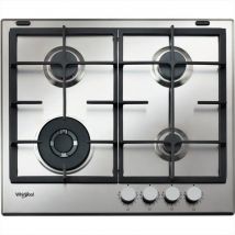 Whirlpool - Piano Cottura A Gas Gmal 6422/ixl Hob Wp 59 Cm-acciaio Inossidabile