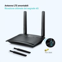 Tp-link - Tl-mr100 - Router 4g Fino A 150mbps - Wi-f