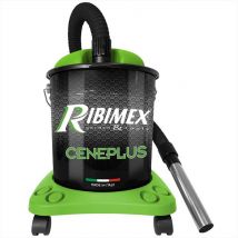 Ribimex - Aspirapolvere A Bidone Ceneplus-nero/verde