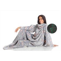 Kanguru - Coperta Con Le Maniche Deluxe Glow Butterflies