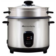 Melchioni Family - Cuociriso Elettrico 1,8lt Loto-grigio / Acciaio