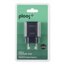 Ploos - Caricabatterie Dispositivi Mobili Plachusbcpd25wk-nero