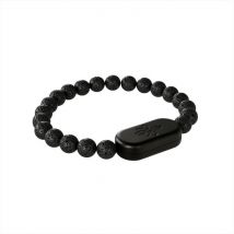 Mylumi - Bracciale Wellness Shamballa - Lava Nera Grande-lava Nera Grande