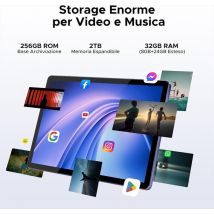 Dogee - Tablet 11 Pollici Android 16 Tab G6+-nebula Grey