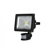 FL20W-PIR LED Flutstrahler inkl. Bewegungsmelder 20W 3000K schwarz