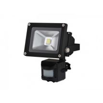 FL10W-PIR LED Flutstrahler inkl. Bewegungsmelder 10W 3000K schwarz