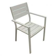 Sedia da esterno Amicasa LS-TC-805 KARIM Bianco