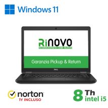 RINOVO DELL NB REFURBISHED LATITUDE E5490 I5-8X00U 8GB SSD 256GB 14 W11P NO DVD GRADE A 1Y