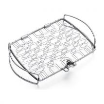 Griglia barbecue Weber 6471 graticola da pesce Inox lucido
