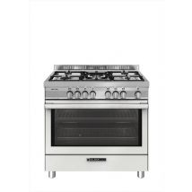 GLEM GAS - Cucina elettrica ST965MWH Classe A+-Bianco Farina