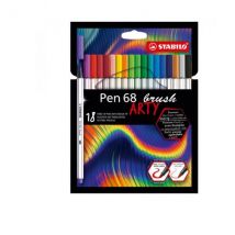 STABILO Pen 68 brush ARTY marcatore Colori assortiti 18 pz