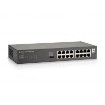 LevelOne GEU-1621 switch di rete Gigabit Ethernet (10/100/1000) Grigio