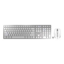 CHERRY DW 9100 SLIM tastiera Mouse incluso Universale RF senza fili + Bluetooth QWERTY Inglese US Argento