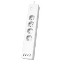 Hama 00176574 prolunghe e multiple 1 m 4 presa(e) AC Interno Bianco