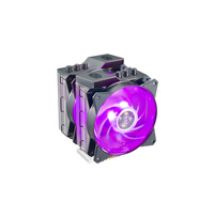 Ventola MasterAir MA621P esclusiva AMD TR4, 2x MasterFan MF120R RGB, 600-1800RPM, 6 heatpipes, Wired RGB Controller