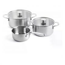 Batteria pentole Kitchen Aid 05088-001 Acciaio spazzolato Acciaio spaz