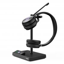 Yealink WH62 Dual Teams Auricolare Wireless A Padiglione Ufficio Micro-USB Base di ricarica Nero
