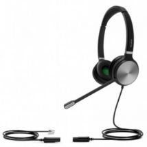 Yealink YHS36 Auricolare Cablato A Padiglione Ufficio Nero, Argento