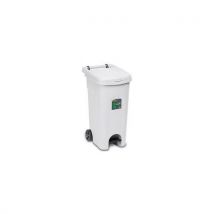 Bidone carellato Stefanplast 25604 URBAN ECO SYSTEM con pedale Bianco