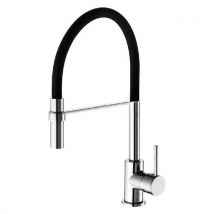 Miscelatore lavello Idro Bric SCARUB0703NE WINTER Cromo e Nero