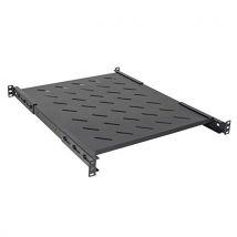 RIPIANO LINK PER ARMADIO RACK 19 ALLUNGABILE 550mm CON 4 AGGANCI NERO per armadi profondi 800mm
