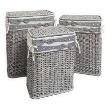 Set porta biancheria Yes Everyday 0402406 ELEGANTLY Grigio