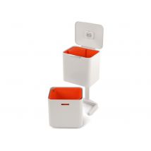 Joseph Joseph Totem Max - Pattumiera da Cucina con coperchio e filtro anti-odore, Bidone per Raccolta Differenziata, Sistema di separazione con 3 scomparti, 60 Litri, Colore Pietra