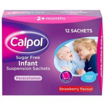 Calpol Sugar-Free Infant Suspension Sachets 12x 5ml sachets 9982