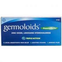 Germoloids Triple Action Suppositories (12)