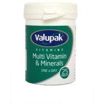Valupak Multi Vitamin & Minerals 25 Tablets