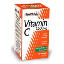 HealthAid Prolonged Release Vegan Vitamin C 1500mg 30 tablets