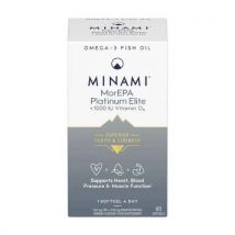 Minami MorEPA Platinum 90% Omega-3 plus Vitamin D3 Softgels