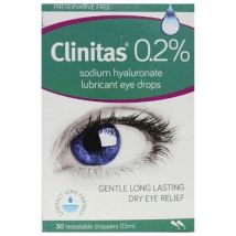 Clinitas 0.2% Sodium Hyaluronate 0.5ml Individual Droppers x 30