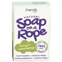 Friendly Soap Natural Soap on a Rope Zingy Lemongrass 125g