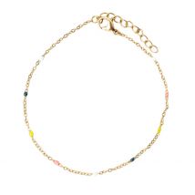Bracelet en Acier Inoxydable Multicolore L16.5cm - Idée Cadeau - SEMA Design