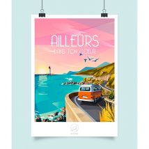 Affiche Ailleurs 42x59.4cm - La Loutre