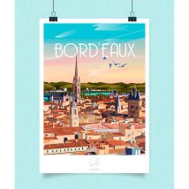 Affiche Ville Bordeaux 42x59.4cm - La Loutre